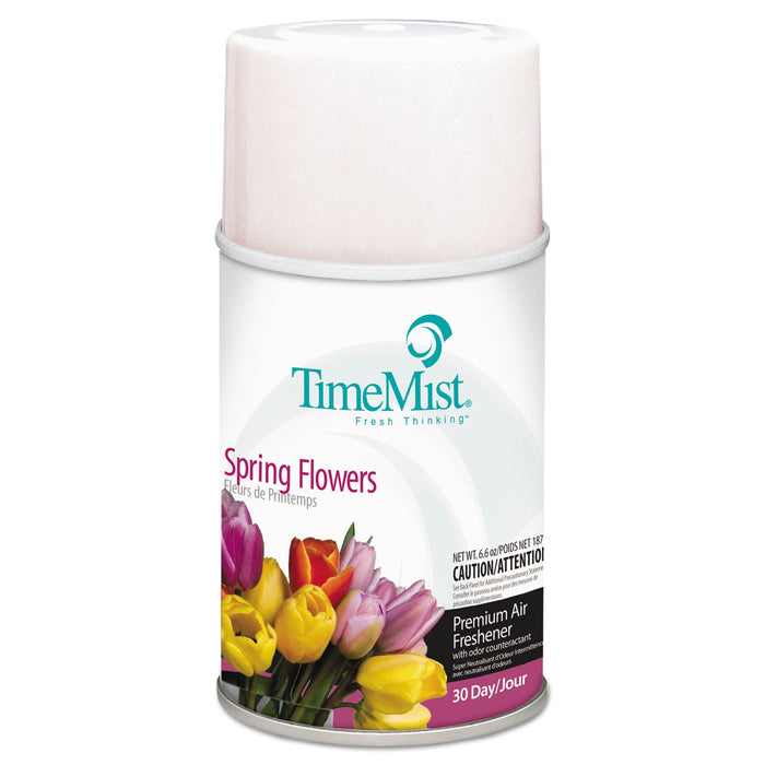 TimeMist Premium Metered Air Freshener Refill, Spring Flowers, 6.6 oz Aerosol Spray