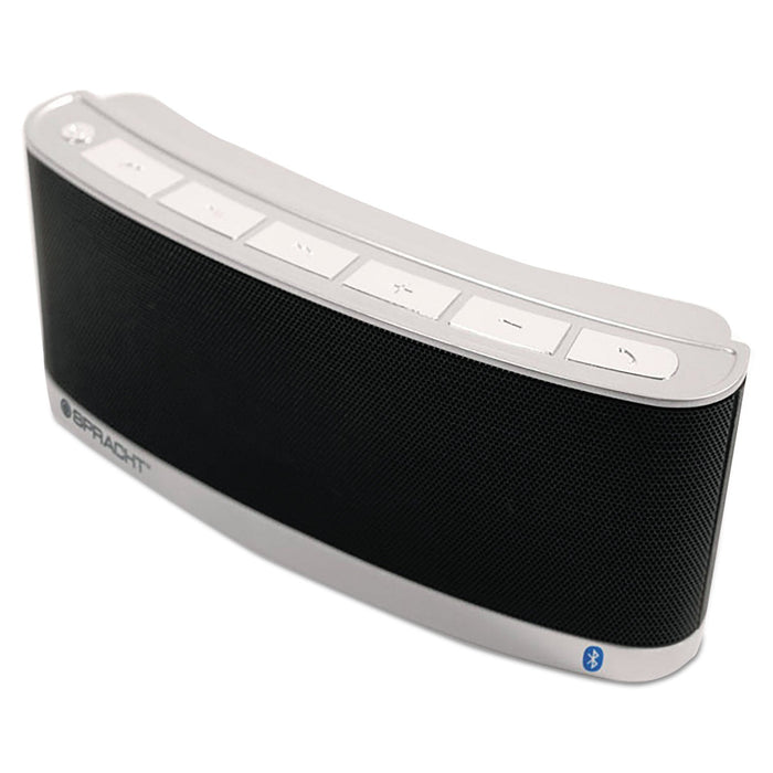 Spracht blunote 2 Portable Wireless Bluetooth Speaker, Black/Silver