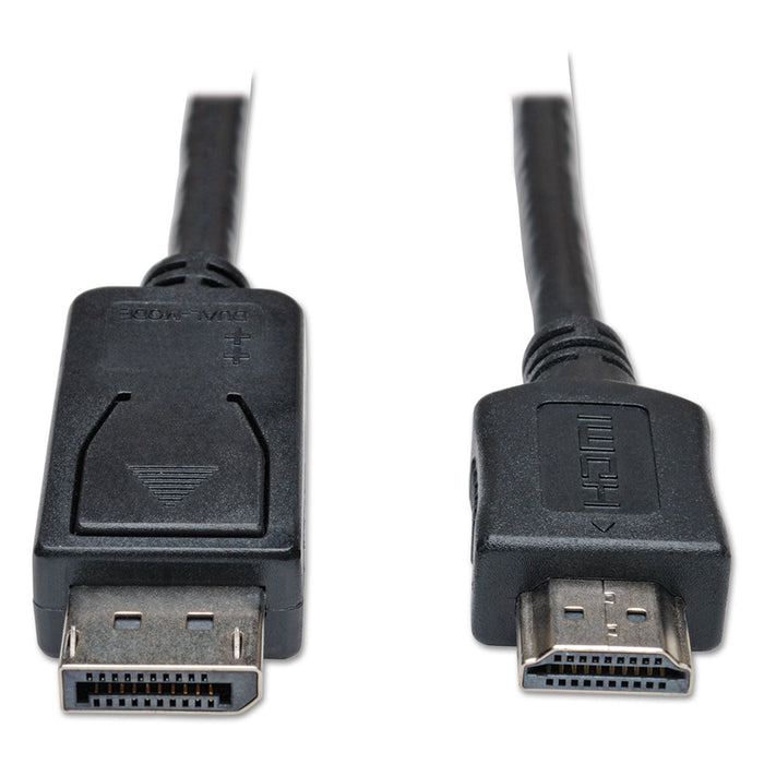 Tripp Lite DisplayPort to HDMI Cable Adapter (M/M), 6 ft, Black