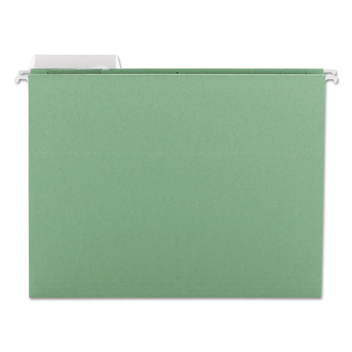 Smead Color Hanging Folders with 1/3 Cut Tabs, Letter Size, 1/3-Cut Tabs, Green, 25/Box