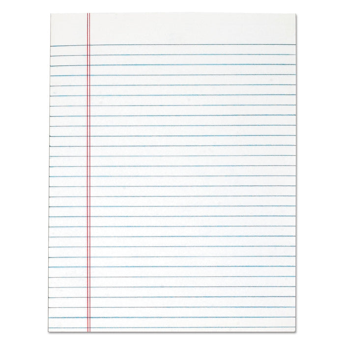 TOPS "The Legal Pad" Glue Top Pads, Wide/Legal Rule, 50 White 8.5 x 11 Sheets, 12/Pack