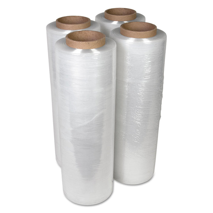 Universal Handwrap Stretch Film, 18" x 2,000 ft Roll, 15 mic (60-Gauge), 4/Carton