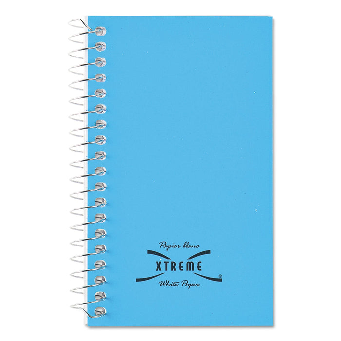 National Paper Blanc Xtreme White Wirebound Memo Books, Narrow Rule, Randomly Assorted Covers, 5 x 3, 60 Sheets