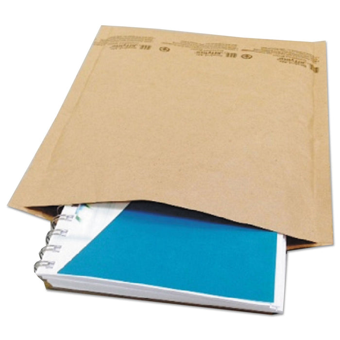Universal Natural Self-Seal Cushioned Mailer, #2, Barrier Bubble Air Cell Cushion, Self-Adhesive Closure, 8.5 x 12, Kraft, 100/Carton