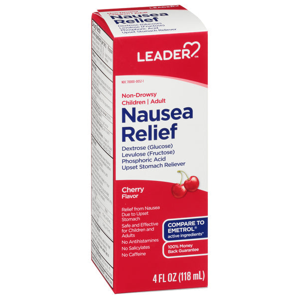 LEADER™ Nausea Relief Cherry Liquid, 4 oz by Pasteur Pharmacy