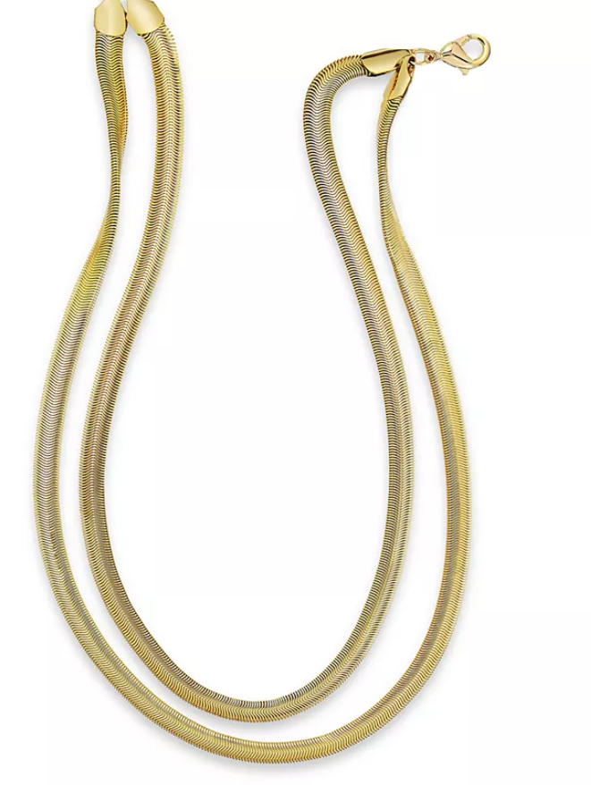 Alfani Herringbone Chain Layered Necklace, 16 + 3 Extender by Vanessa Jane