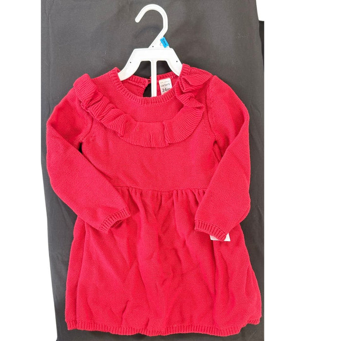 Carter's Girls Knit Ruffle Stunning Dress, 24 months by Vanessa Jane