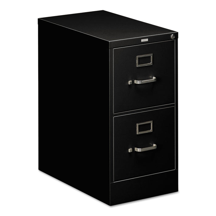 HON 510 Series Vertical File, 2 Letter-Size File Drawers, Black, 15" x 25" x 29"