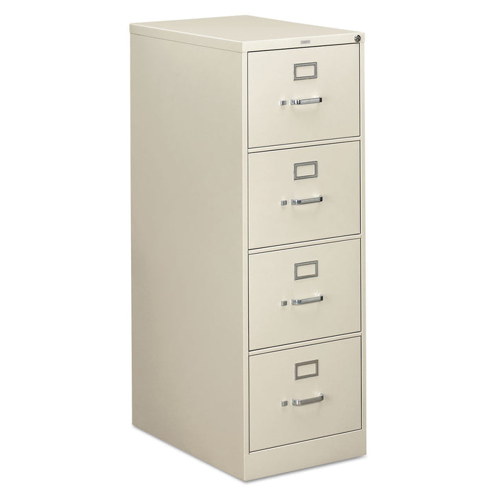 HON 310 Series Vertical File, 4 Legal-Size File Drawers, Light Gray, 18.25" x 26.5" x 52"