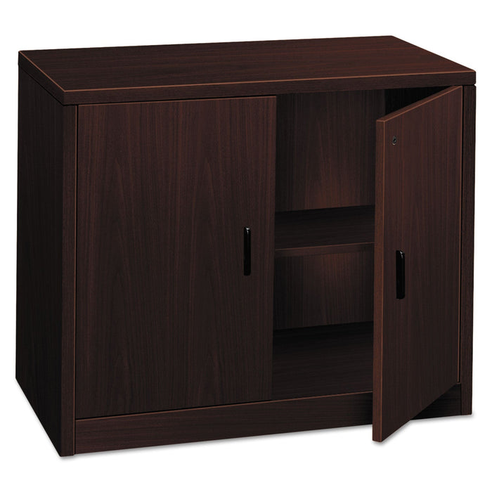 HON 10500 Series Storage Cabinet w/Doors, 36w x 20d x 29-1/2h, Mahogany