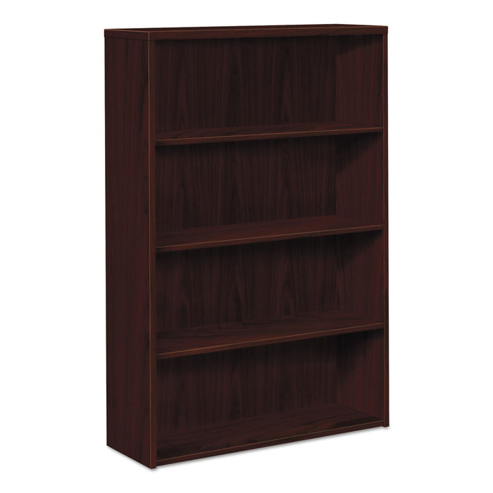 HON 10500 Series Laminate Bookcase, Four-Shelf, 36w x 13.13d x 57.13h, Mahogany