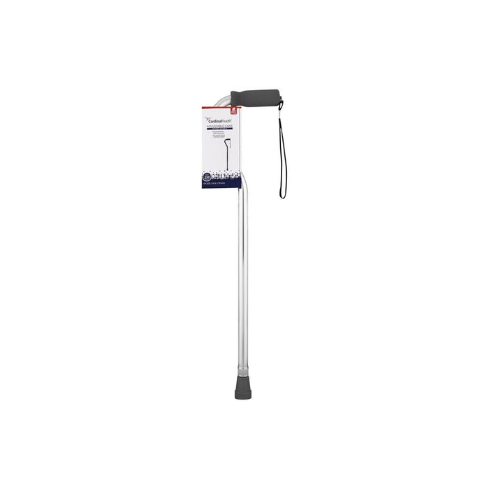 Cardinal Health Adjustable Aluminum Cane with Offset Handle and Foam Grip (Silver) by Pasteur Pharmacy