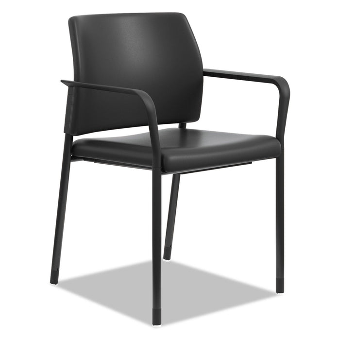 HON Accommodate Series Guest Chair with Fixed Arms, 23.25" x 22.25" x 32", Black, 2/Carton