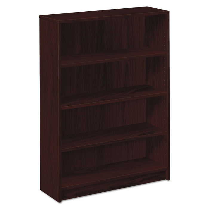 HON 1870 Series Bookcase, Four-Shelf, 36w x 11.5d x 48.75h, Mahogany