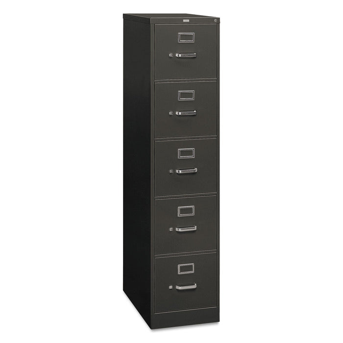 HON 310 Series Vertical File, 5 Letter-Size File Drawers, Charcoal, 15" x 26.5" x 60"