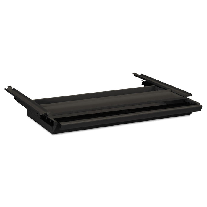 HON Center Drawer with Core Removable Locks, Metal, 24.75w x 14.75d x 3h, Charcoal