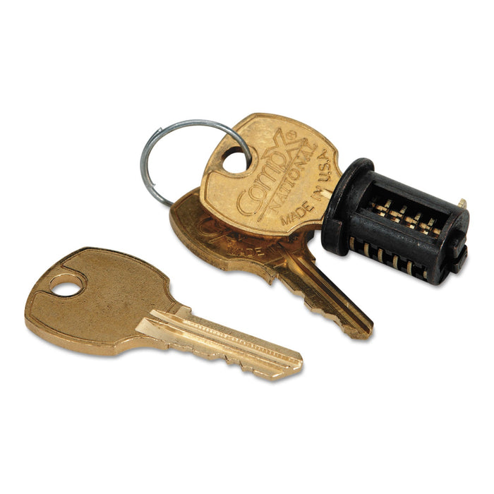 HON Removable Core Lock Kit for HON Credenzas, Desks, Lateral Files and Workstations, Black
