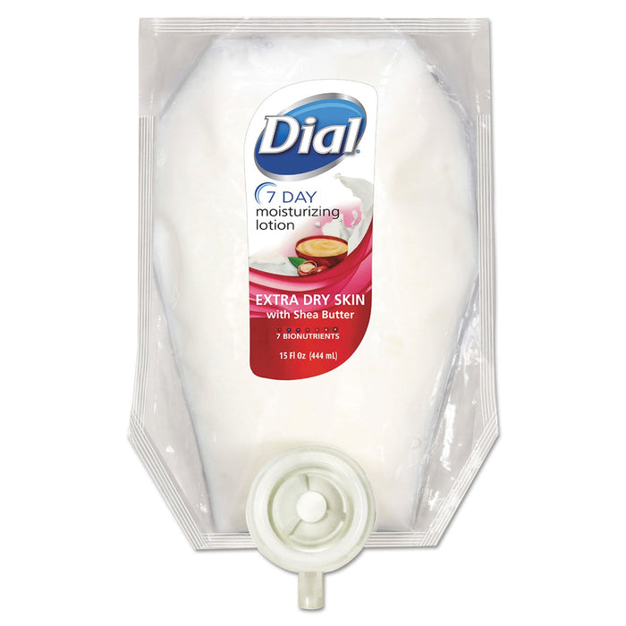Dial 7-Day Moisturizing Lotion for Eco-Smart Dispenser, 15 oz, 6/Carton