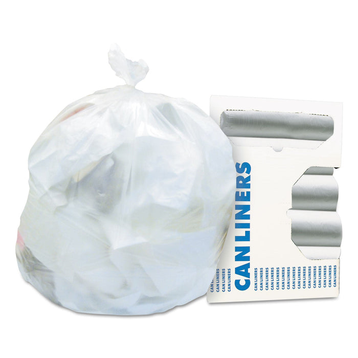 Heritage High-Density Waste Can Liners, 56 gal, 16 microns, 43" x 48", Natural, 200/Carton