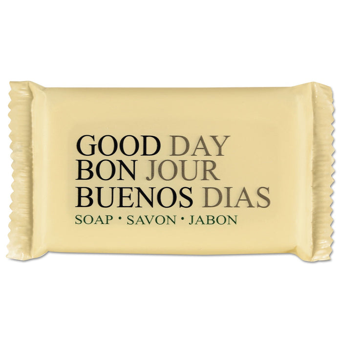 Good Day Amenity Bar Soap, Pleasant Scent, # 1 1/2 Individually Wrapped Bar, 500/Carton