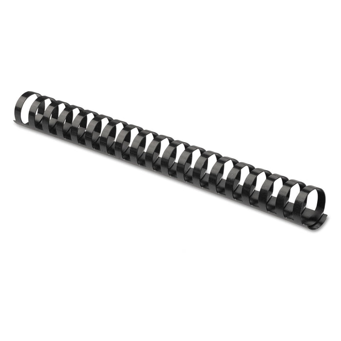 Fellowes Plastic Comb Bindings, 1 1/2" Diameter, 340 Sheet Capacity, Black, 10/Pack