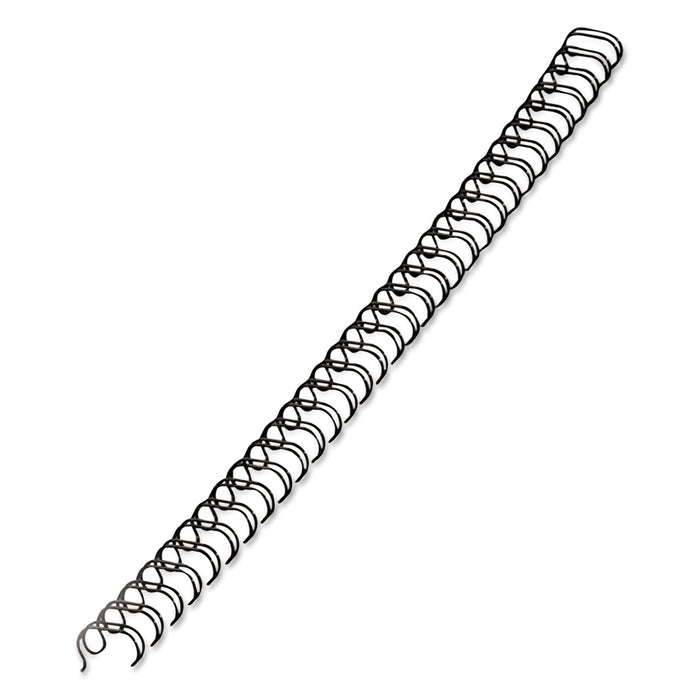 Fellowes Wire Bindings, 3/8" Diameter, 80 Sheet Capacity, Black, 25/Pack