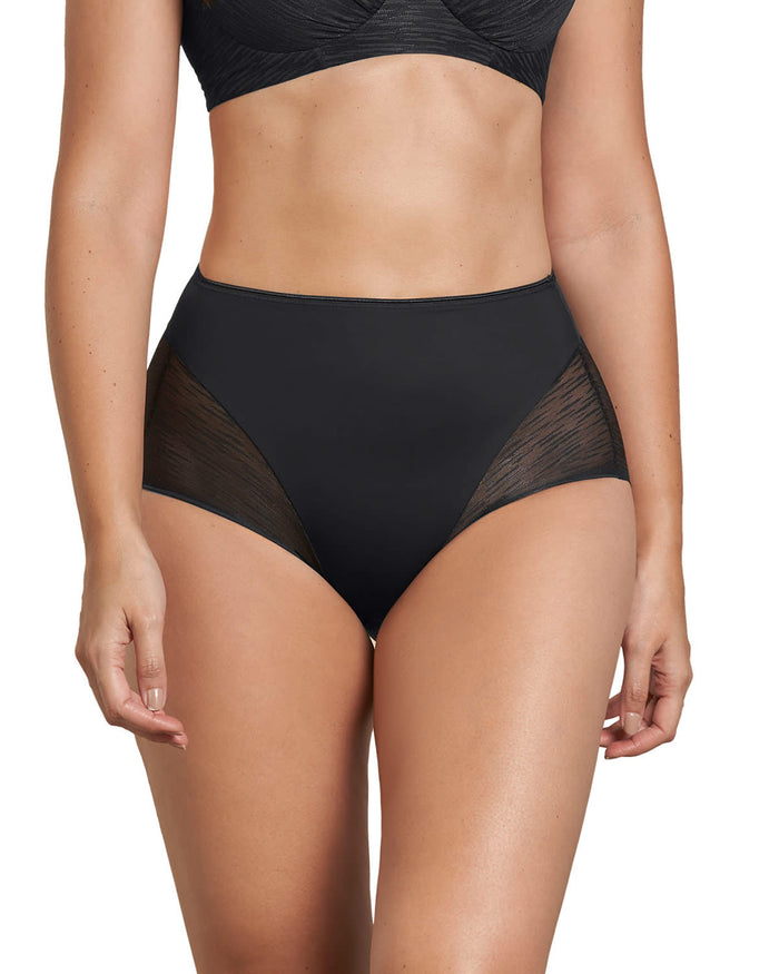 Leonisa Womens High-Waisted Sheer Lace Shaper by Vanessa Jane