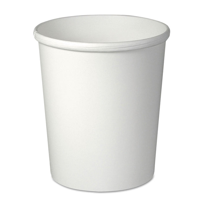 Dart Flexstyle Double Poly Paper Containers, 32 oz, White, Paper, 25/Pack, 20 Packs/Carton