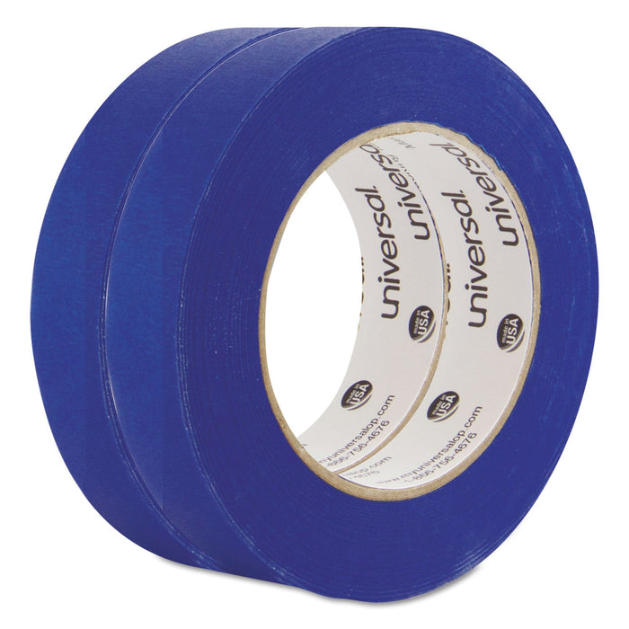 Universal Premium Blue Masking Tape with UV Resistance, 3" Core, 24 mm x 54.8 m, Blue, 2/Pack
