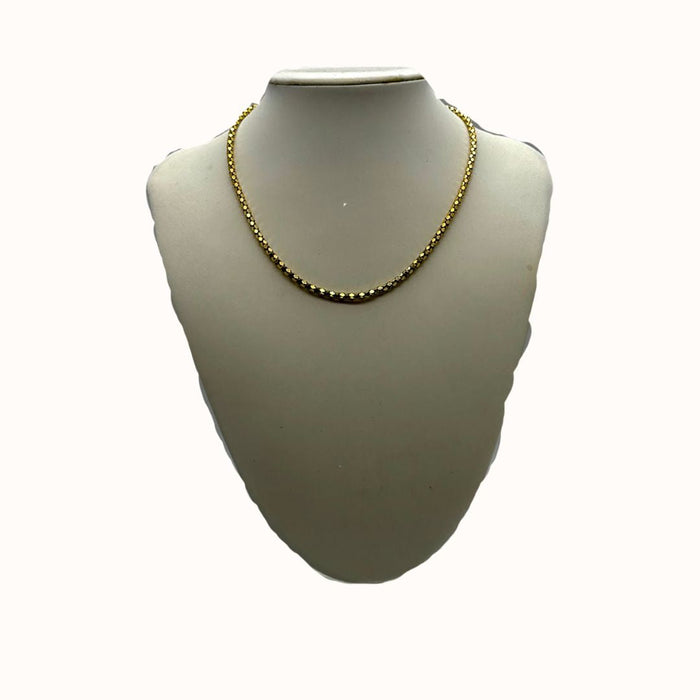 Inc International Concepts Womens Metallic Gold-Tone Woven Textured Collar Neck by Vanessa Jane