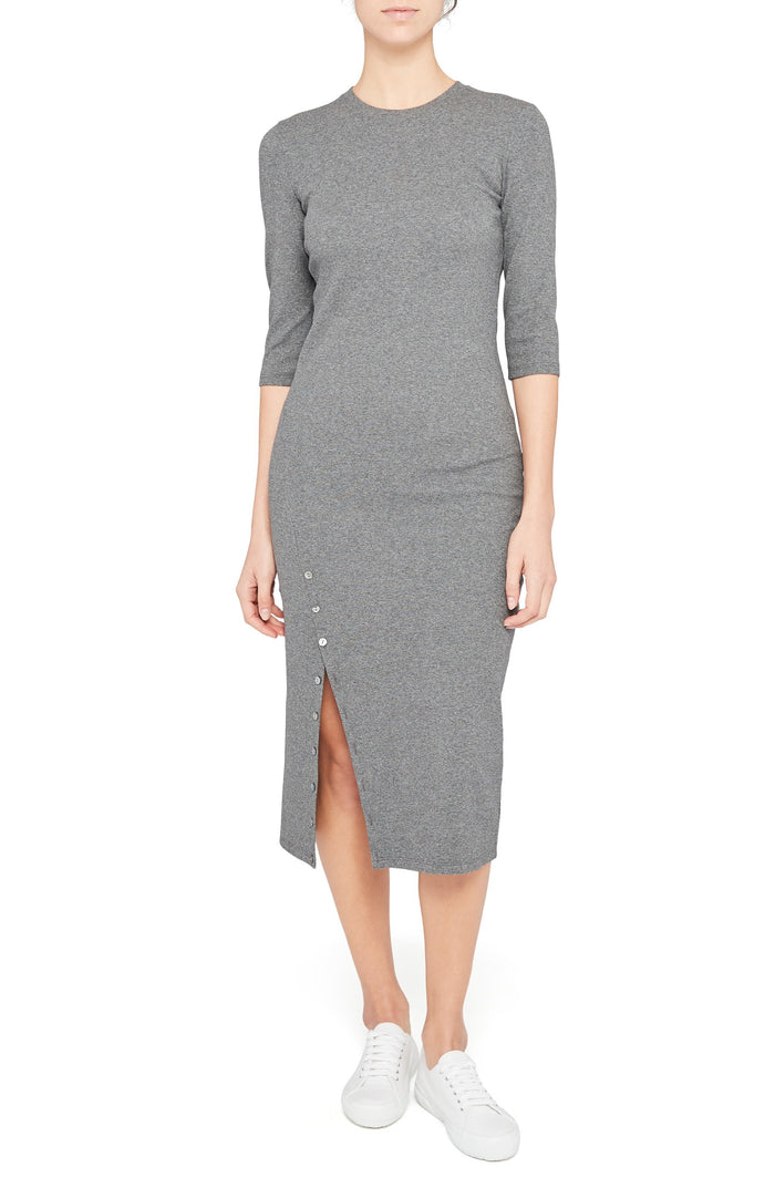 Theory Side Slit MIDI Dress, Size XL by Vanessa Jane