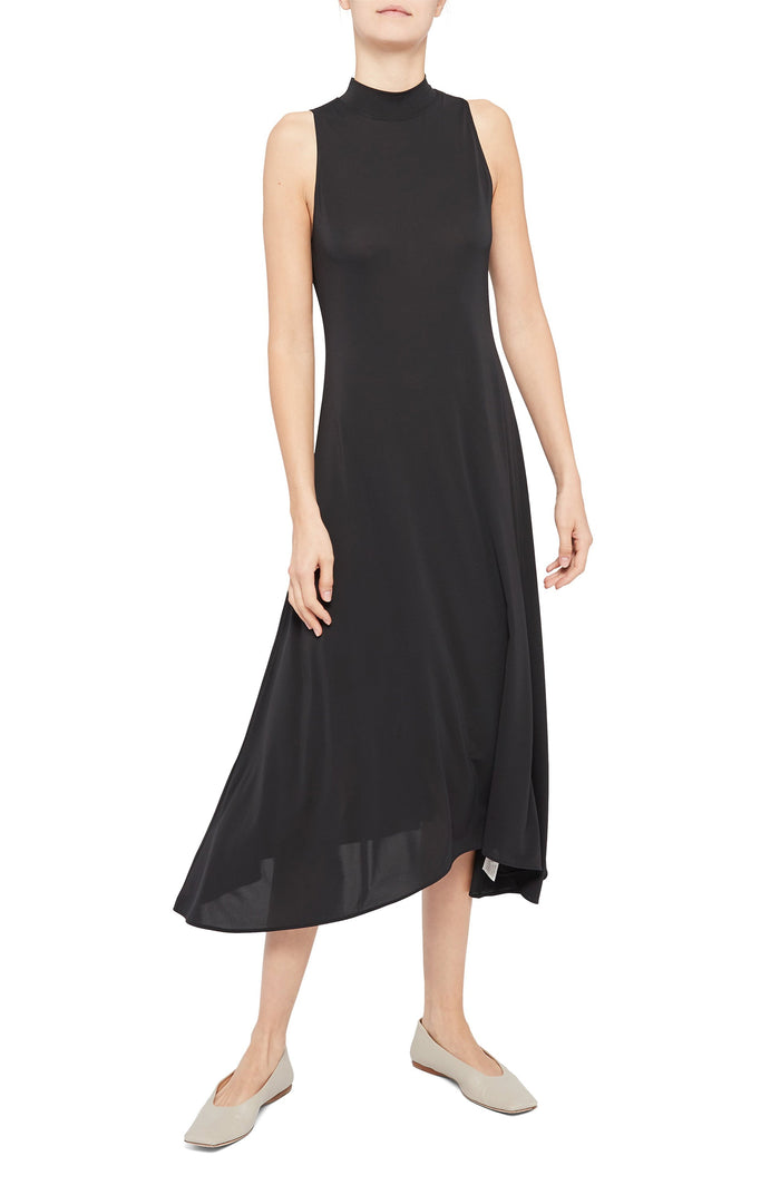 Theory Fluid Knit Mock Neck MIDI Dress, Size XL by Vanessa Jane