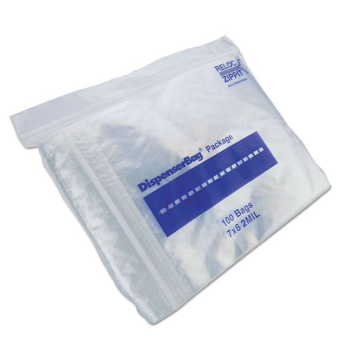 Fantapak Plastic Zipper Bags, 2 mil, 7" x 8", Clear, 1,000/Box, 2 Boxes/Carton