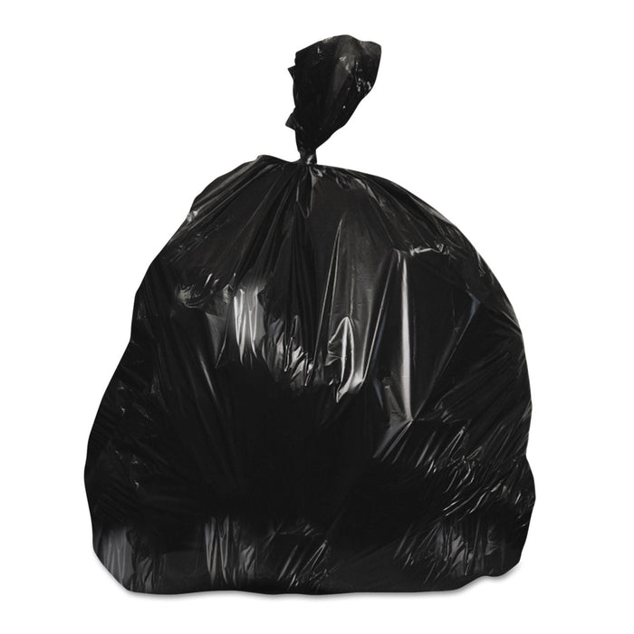 Heritage High-Density Waste Can Liners, 45 gal, 22 microns, 40" x 48", Black, 150/Carton