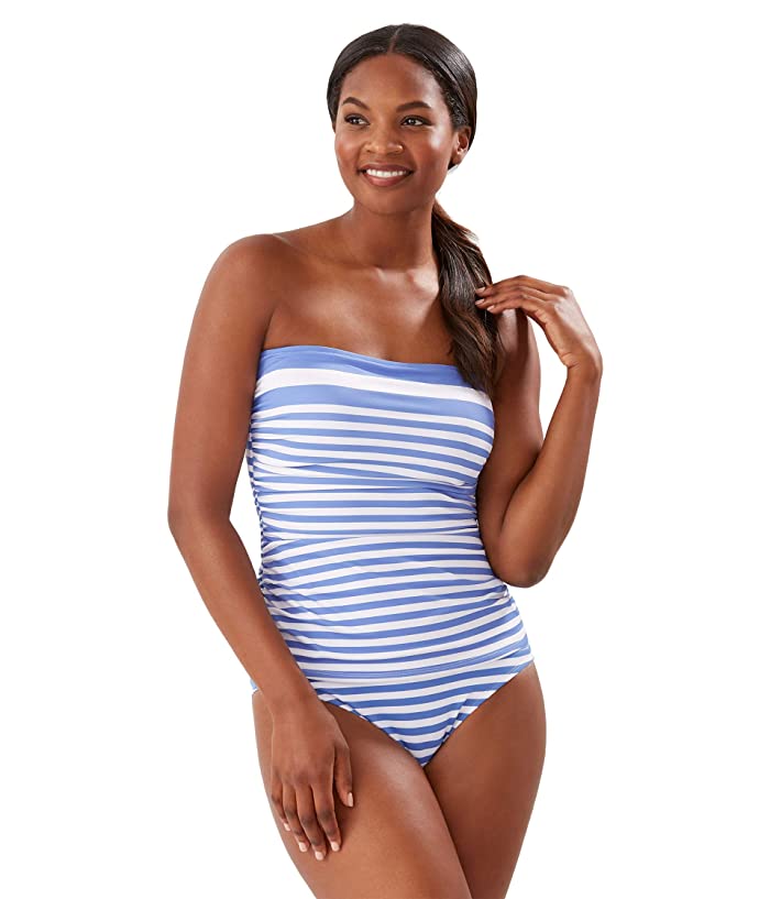 Tommy Bahama Breaker Bay Striped Bandeau Tankini Top by Vanessa Jane