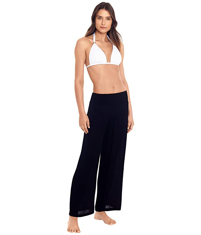 Lauren Ralph Lauren Crinkle Smoked wide leg Cover Up Pants by Vanessa Jane