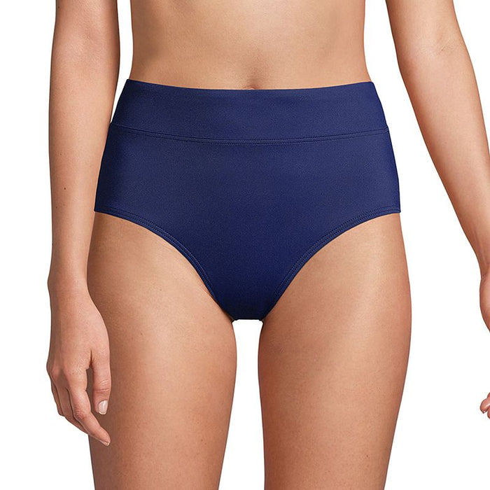 Lands End Retro Tummy Slimmer High-Waist Bikini Bottoms by Vanessa Jane