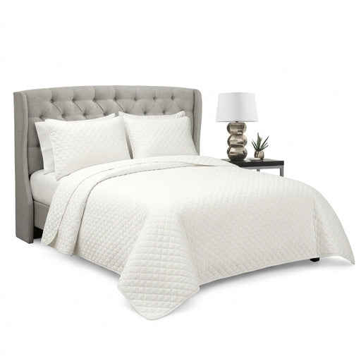 Lush Decor Ava Diamond Oversized Cotton 3 Piece Quilt Set, Size Full/Queen by Vanessa Jane