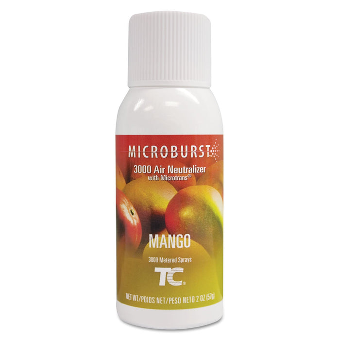 Rubbermaid Microburst 3000 Refill, Mango, 2 oz Aerosol Spray, 12/Carton