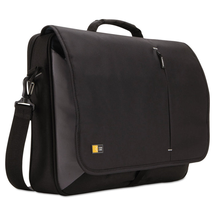 Case Logic Laptop Messenger, Fits Devices Up to 17", Dobby Nylon, 3.37 x 17.75 x 13.75, Black