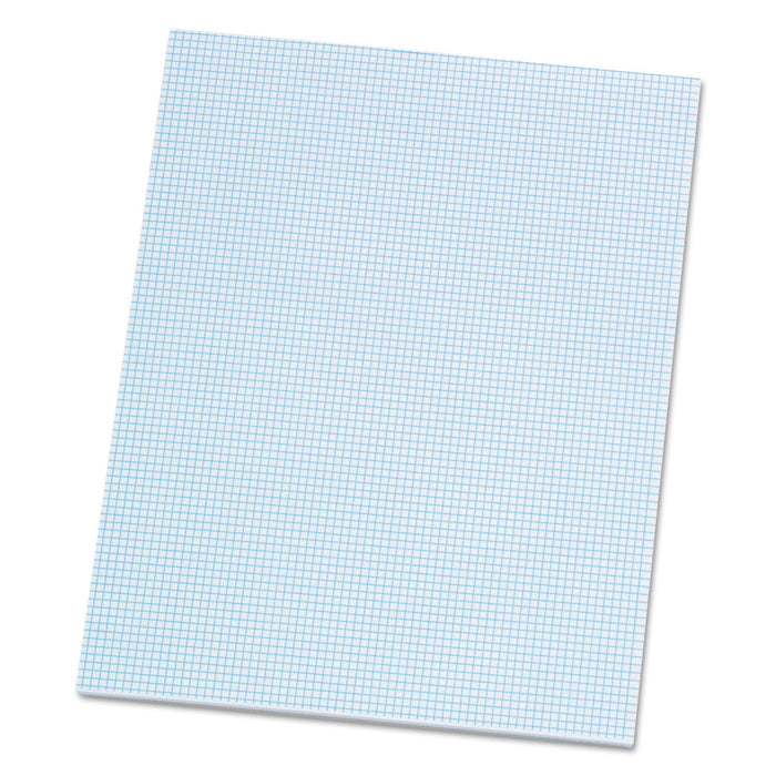 Ampad Quadrille Pads, Quadrille Rule (8 sq/in), 50 White (Heavyweight 20 lb Bond) 8.5 x 11 Sheets