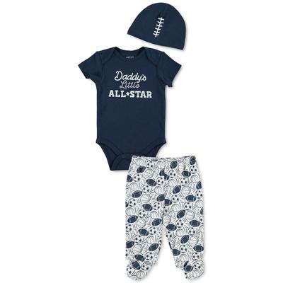 Chickpea Baby Boys 3-PC. Cotton Bodysuit, Pants & Hat Set by Vanessa Jane