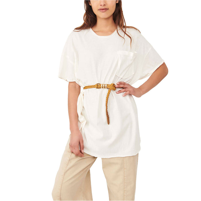 Free People Ivory Take It Easy T-Shirt, Size Medium by Vanessa Jane