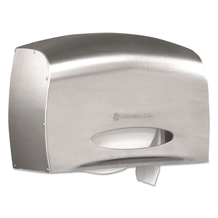 Scott Pro Coreless Jumbo Roll Tissue Dispenser, EZ Load, 14.38 x 6 x 9.75, Stainless Steel