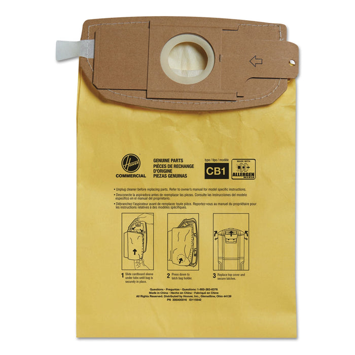 Hoover Disposable Vacuum Bags, Allergen C1, 10/Pack