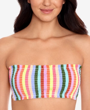 Salt + Cove Cabana Smocked Bandeau Bikini Top by Vanessa Jane