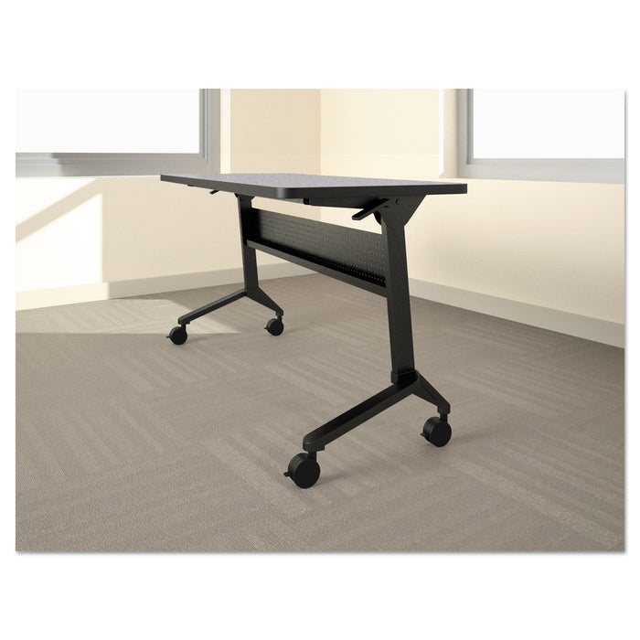 Safco Flip-n-Go Table Base, 70.5w x 21.25d x 27.88h, Black