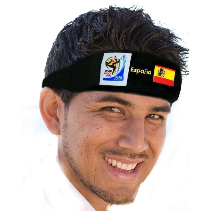 Spain World Cup Soccer Headband – Official FIFA Licensed Retro Fan Gear by Price Is Right Miami