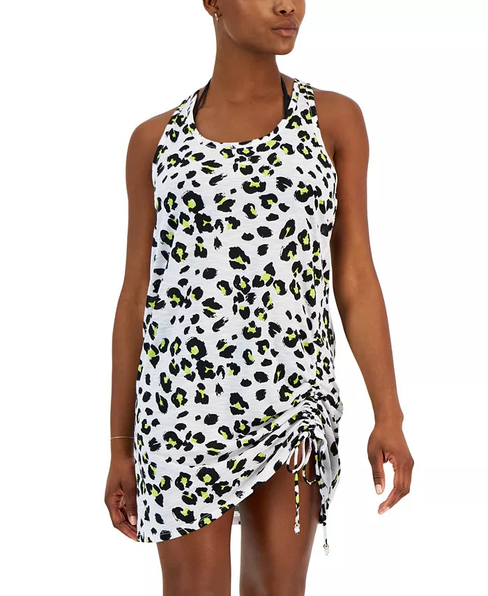 Miken Animal-Print Cover-up, Size XS by Vanessa Jane