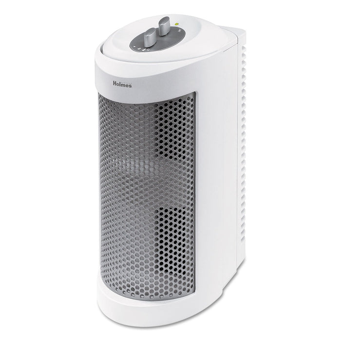 Holmes Allergen Remover Air Purifier Mini-Tower, 204 sq ft Room Capacity, White